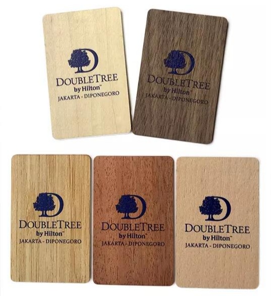 Wooden Key Cards Hotel
