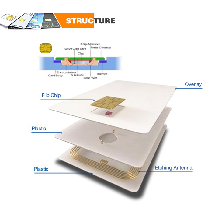 Plastic Contact Smart Card Structure