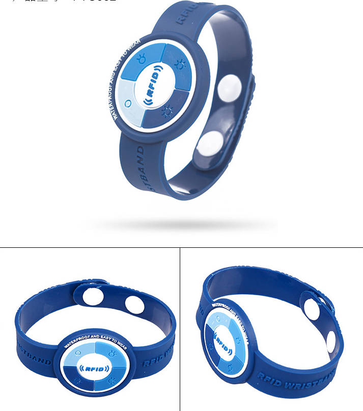 Pvc Wristband With Button