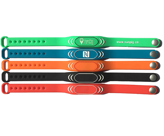 adjusable rfid silicone wristbands