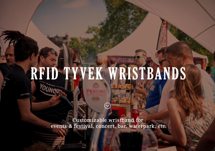 Customized Tyvek Wristbands