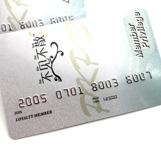 Embossing Membership Card Craft Details