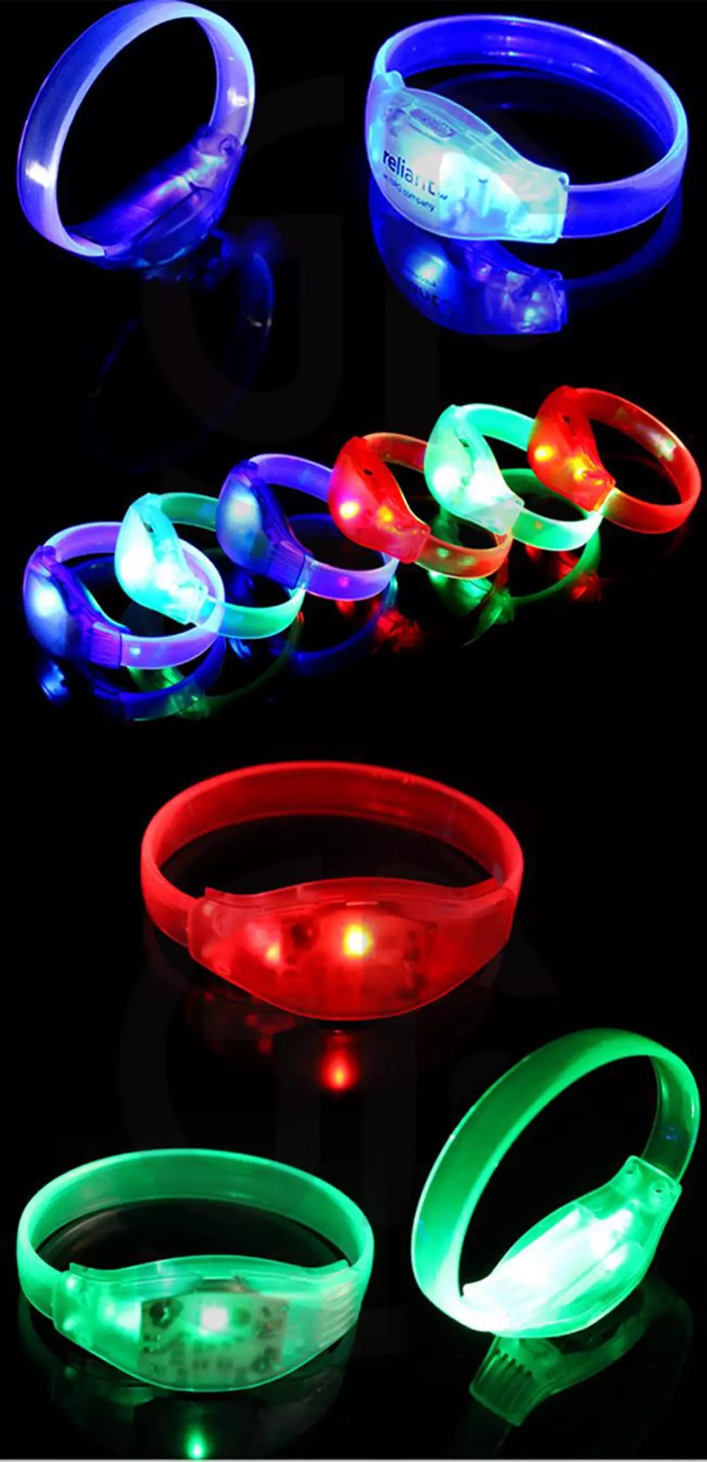 RFID LED Silicone Wristband With LOGO Printing