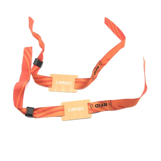 Disposable Nylon Fabric RFID Wristbands For Event