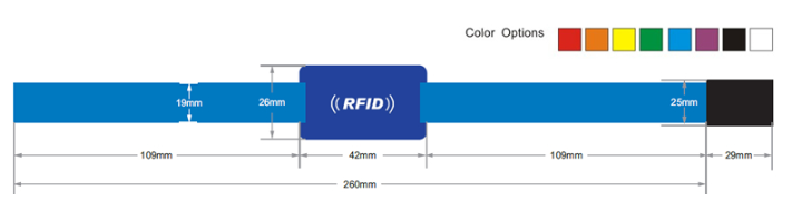 RFID Festival woven wristbands