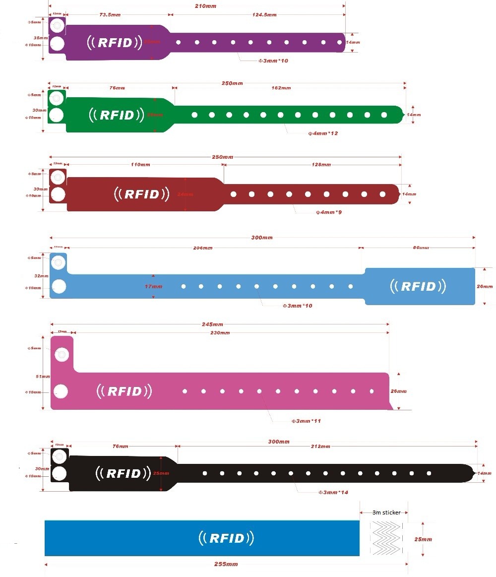 rfid custom wristbands