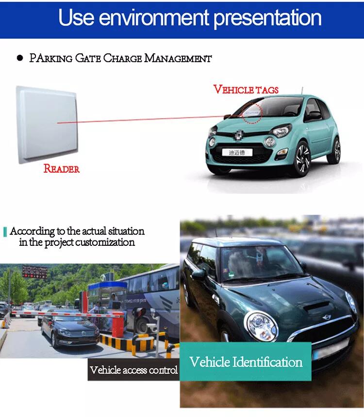 Windshield UHF RFID tag for car