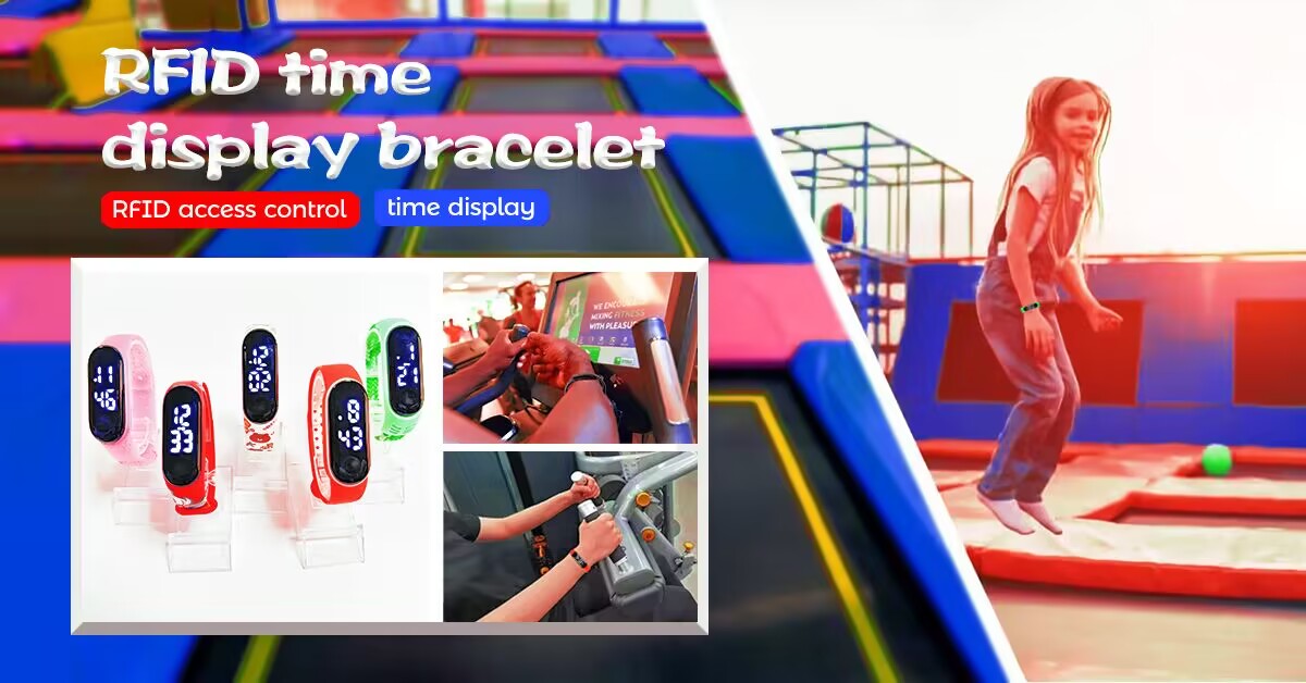 Time dispay Rfid wristbands Manufacturers 