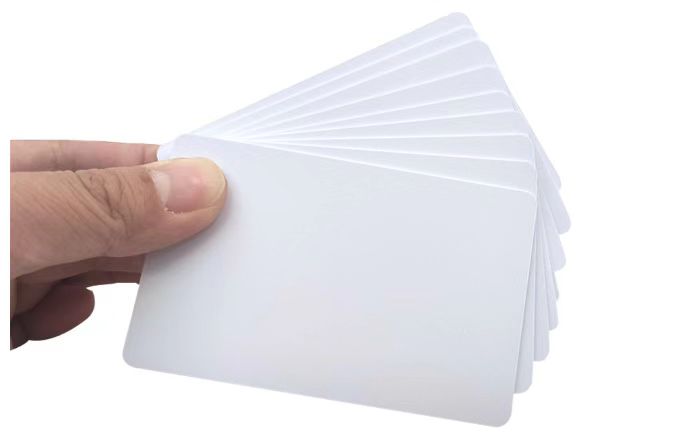 White Smart Rewritable PVC Card