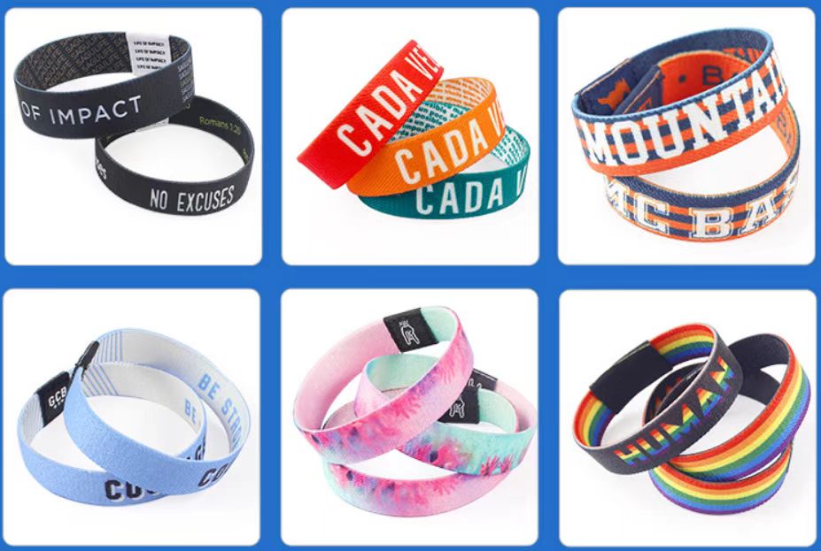 Elastic Fabric Wristbands