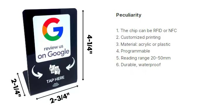 Acrylic NFC Google Browsing Stand 