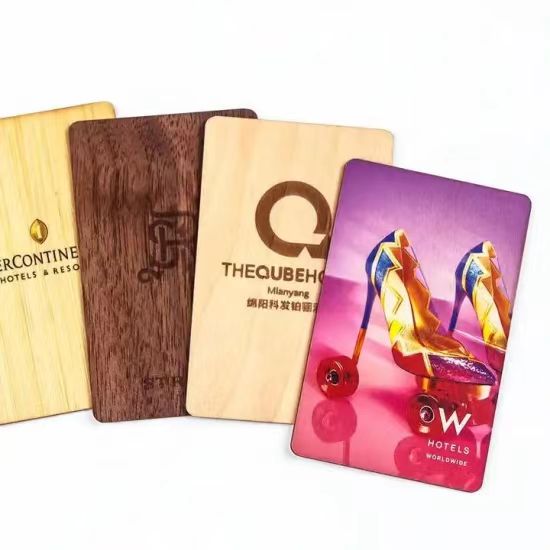 Wooden rfid hotel card