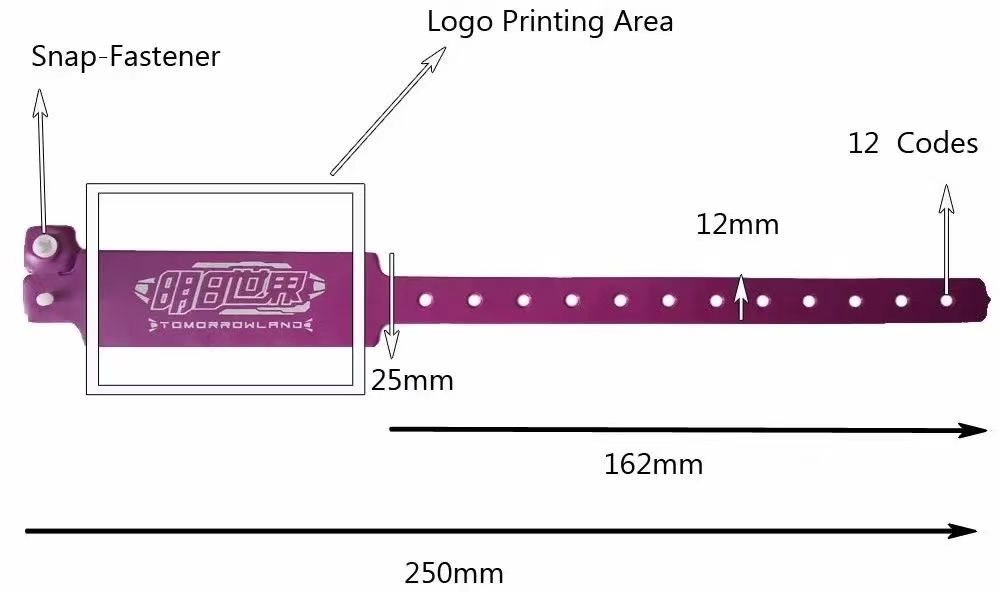 Waterproof RFID PVC Wristbands