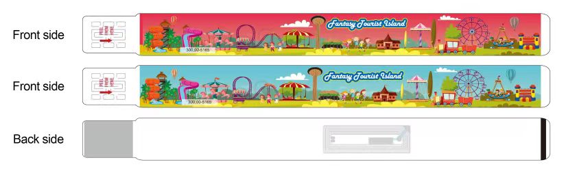 Disposable Amusement Park Access Entrance Ticket 
