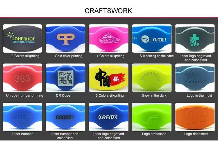 13.56Mhz RFID Silicone Wristband