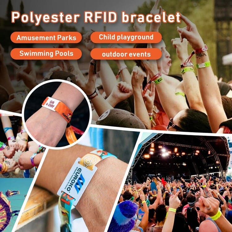 RFID Polyester Wristband for Events RFID Polyester Wristband for Events