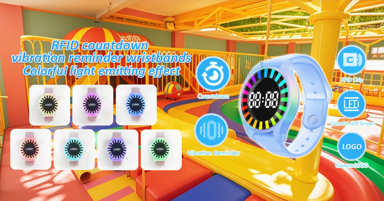 RFID Countdown Time Bracelet For Indoor Events