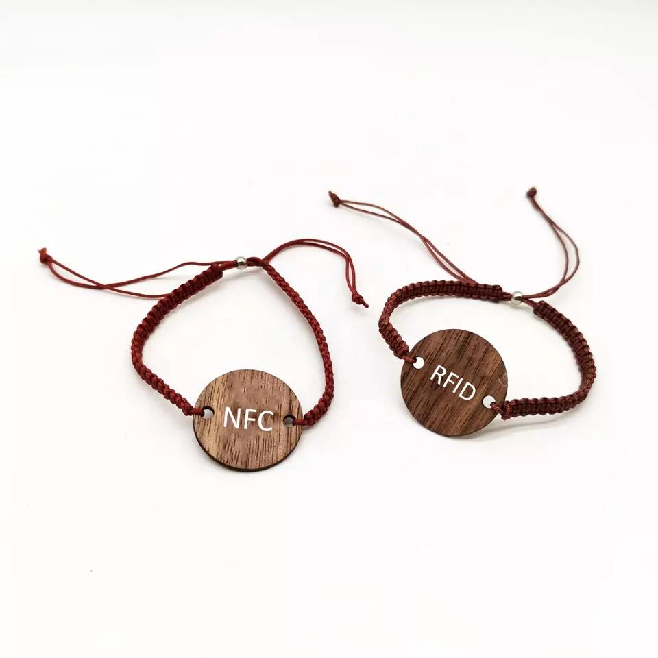 Wood Rfid Adjustable Bracelets
