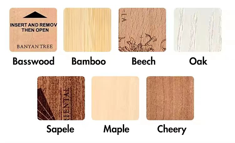 Wooden Key Cards Hotel