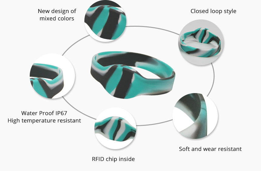 RFID colorful wristband