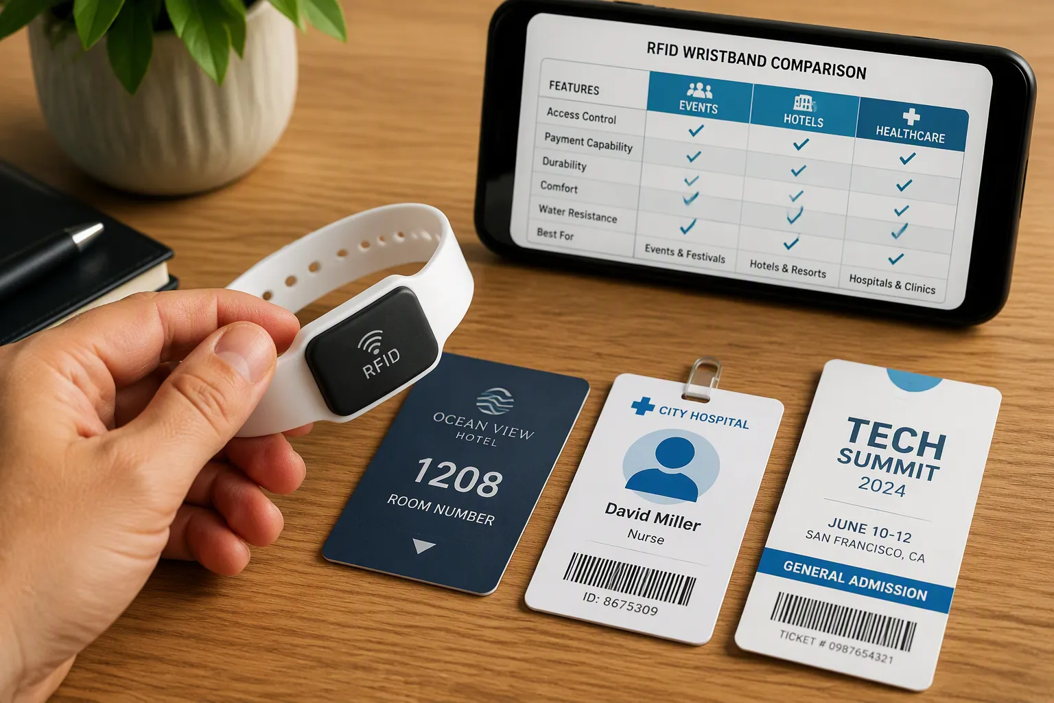 How to Select the Best RFID Wristband for Events, Hotels and Healthcare