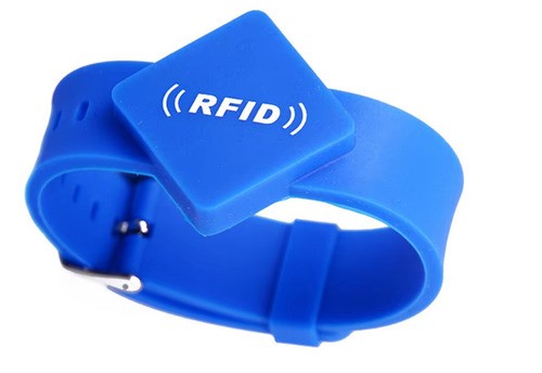 Waterproof RFID 125kHz Silicone Wristband For Water Park Gym Hotel Access Control