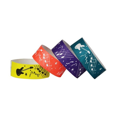 Waterproof Personalized Tickets Disposable Wristband RFID Tyvek Paper Wristband for Activities