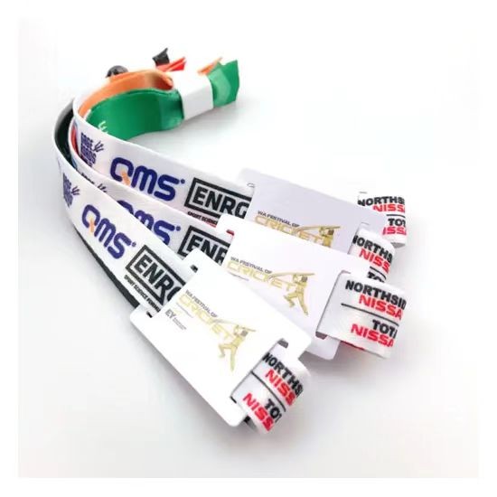 Adjustable Passive Festival Wristband Fabric Smart NFC RFID Wristband