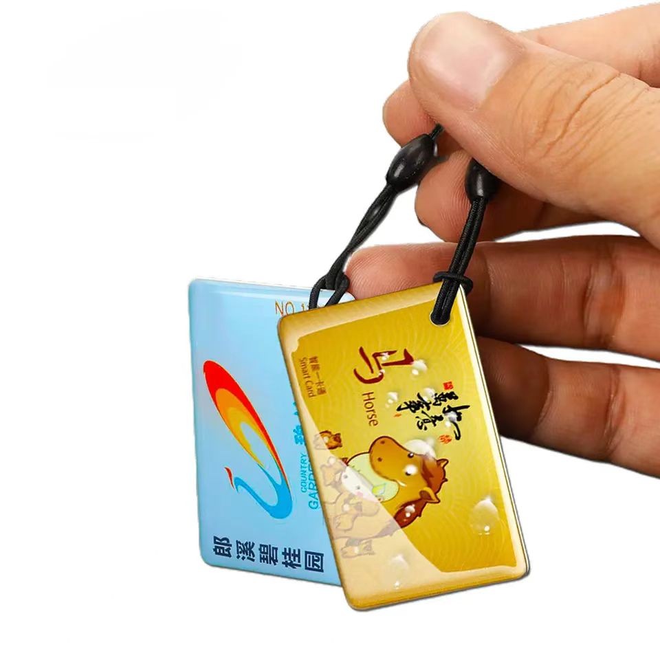 Smart Epoxy Card Rfid Rewritable Key 13.56mhz Nfc 1k  Epoxy Key Cards for Hotel