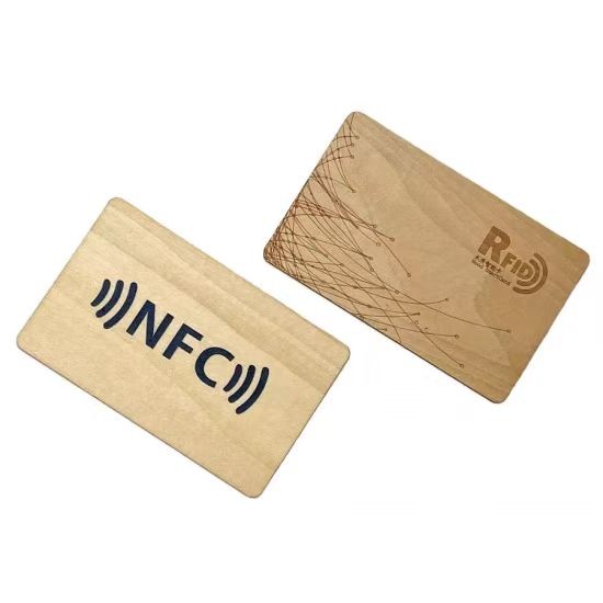 smart chip wooden rfid bamboo key card for hotel