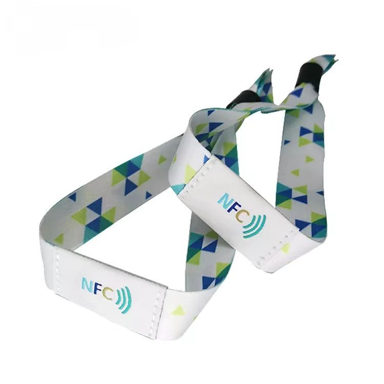 Super quality new arrival rfid woven fabric wristband