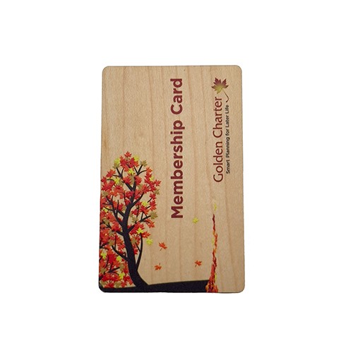 Programmable Bamboo Wood Business Cards RFID ISO14443A Smart NTAG 213 NFC Wooden Card