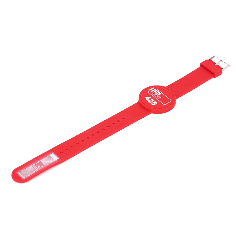 Factory price adjustable passive NFC Bracelet RFID silicone wristband