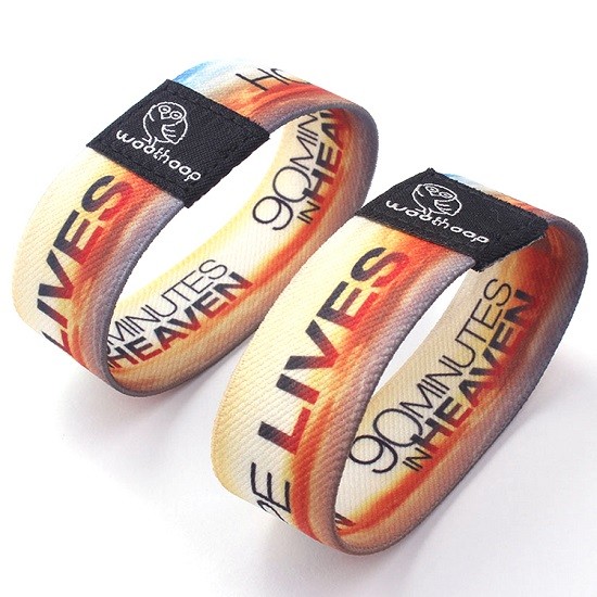 125Khz Rfid Woven Theme Park Wristband