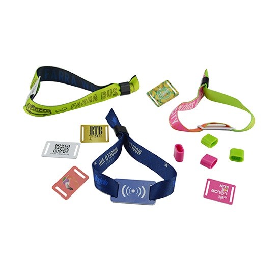 125Khz RFID Woven Fabric Wristband for Festival
