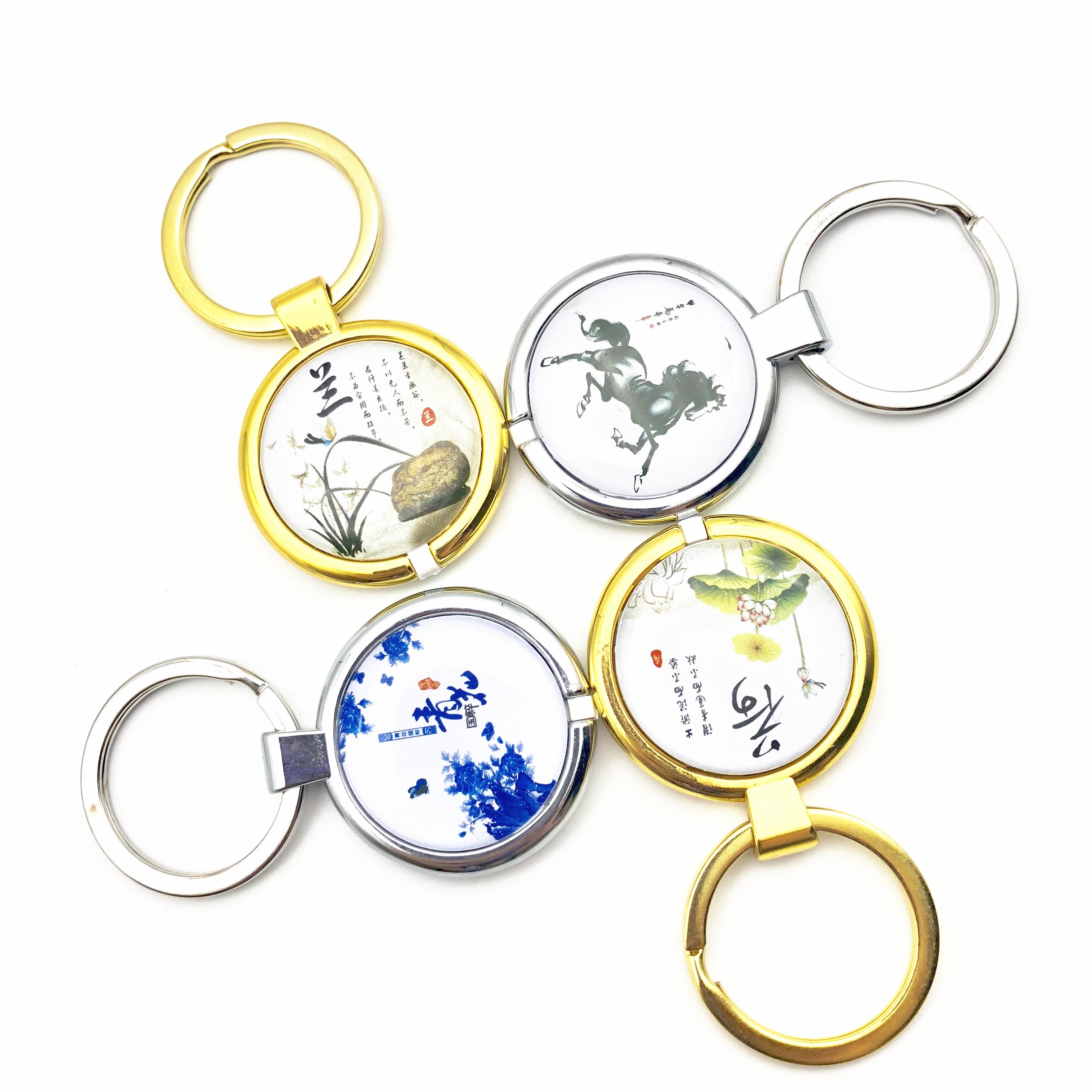 Rfid Epoxy Keyfob With Enhanced Metel Ring