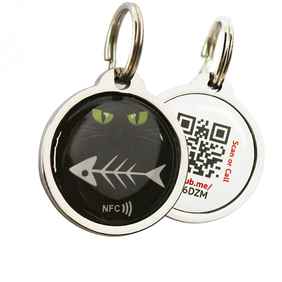 NFC Smart ID  Epoxy Flashing Pet  Tracking Tags