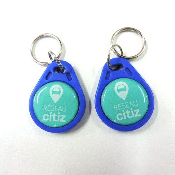 IP66 Waterproof Rfid Keyfob With Epoxy LOGO