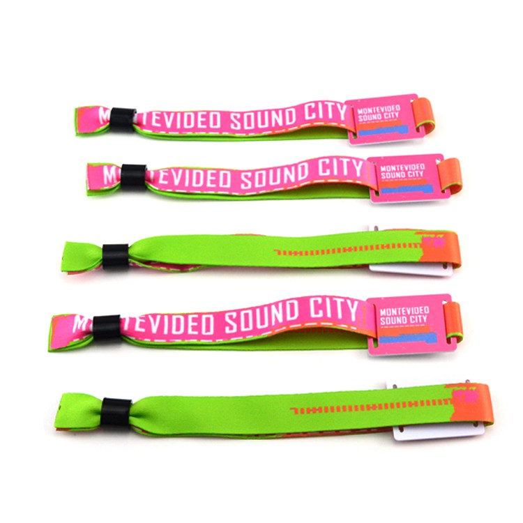Unique QR Code NFC Event Fabric Woven Wristband