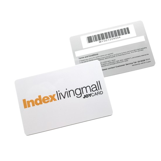 CMYK Printing Membership Plastic Card With Magnetic Barcode