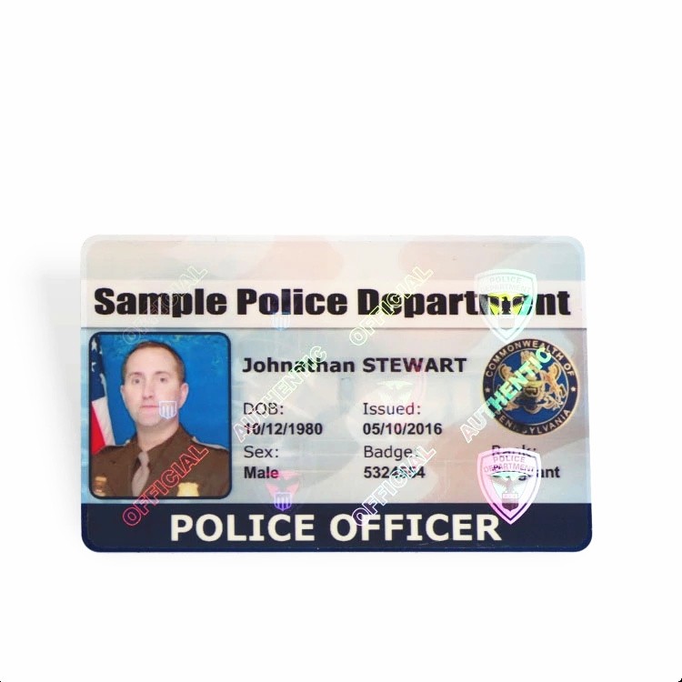 Security Hologram Visual  Rfid Card