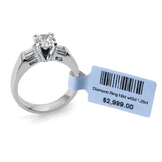 Rfid Thermal Roll Jewelry Barcode Printable Tag
