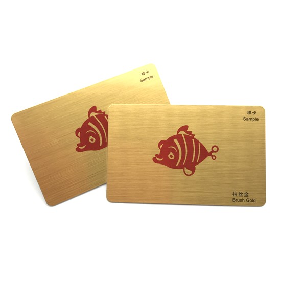 Highclass Gold Metal Effect Membership Card For Club