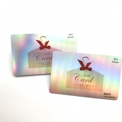 Special Craft Rainbow Laser Material Membership Card For Hotel
