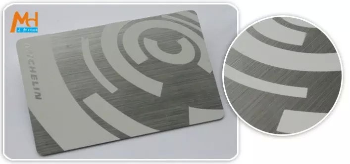 Silver Color Brushed Stainless Steel VIP Card