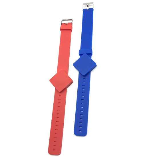 Watch Style Adjustable RFID Proximity Silicone Wristband