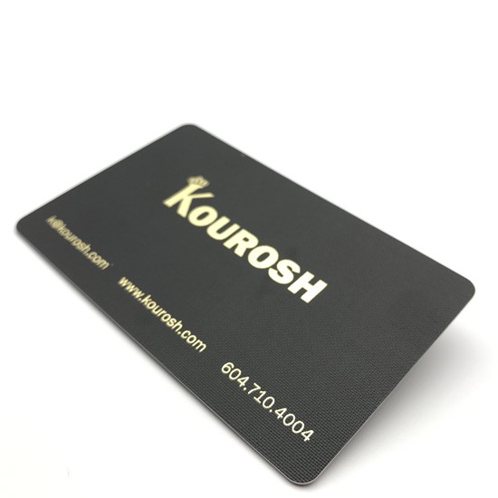High Class PVC Membership Card With Special Texture Surface For Club