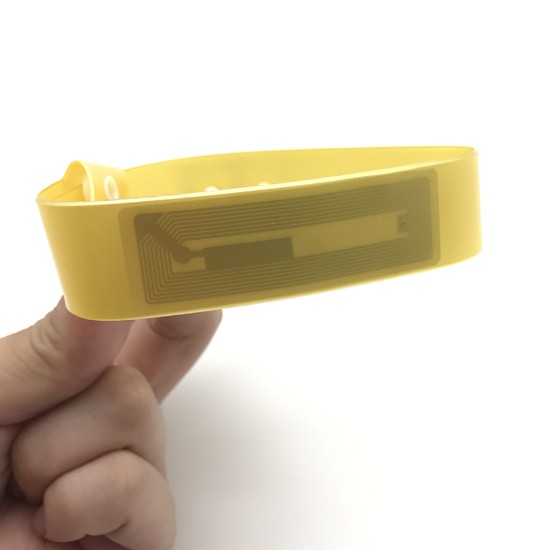 ISO 13.56Mhz Disposable PVC Wristband For Hospital Management