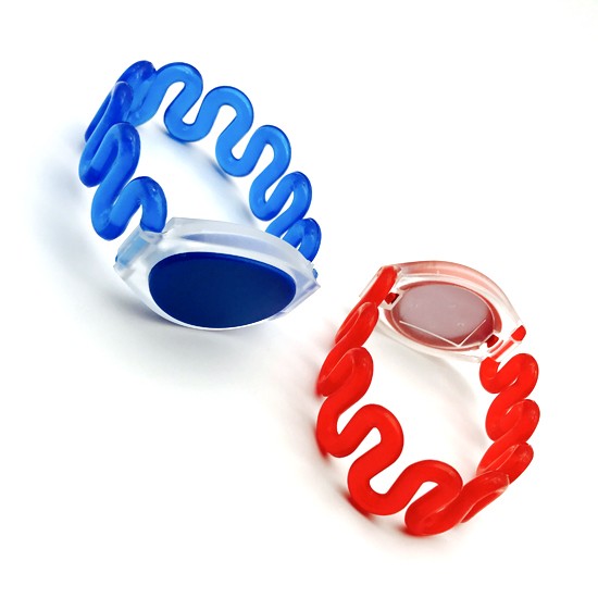 Long Reading Distance RFID Plastic Wristband With 13.56Mhz HF Chip
