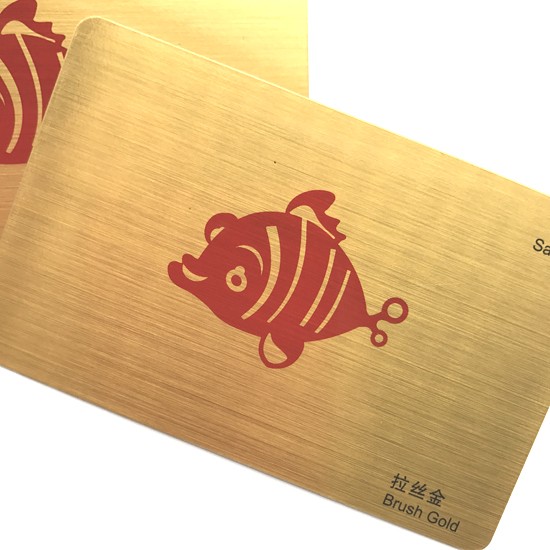 Highclass Gold Metal Effect Membership Card For Club